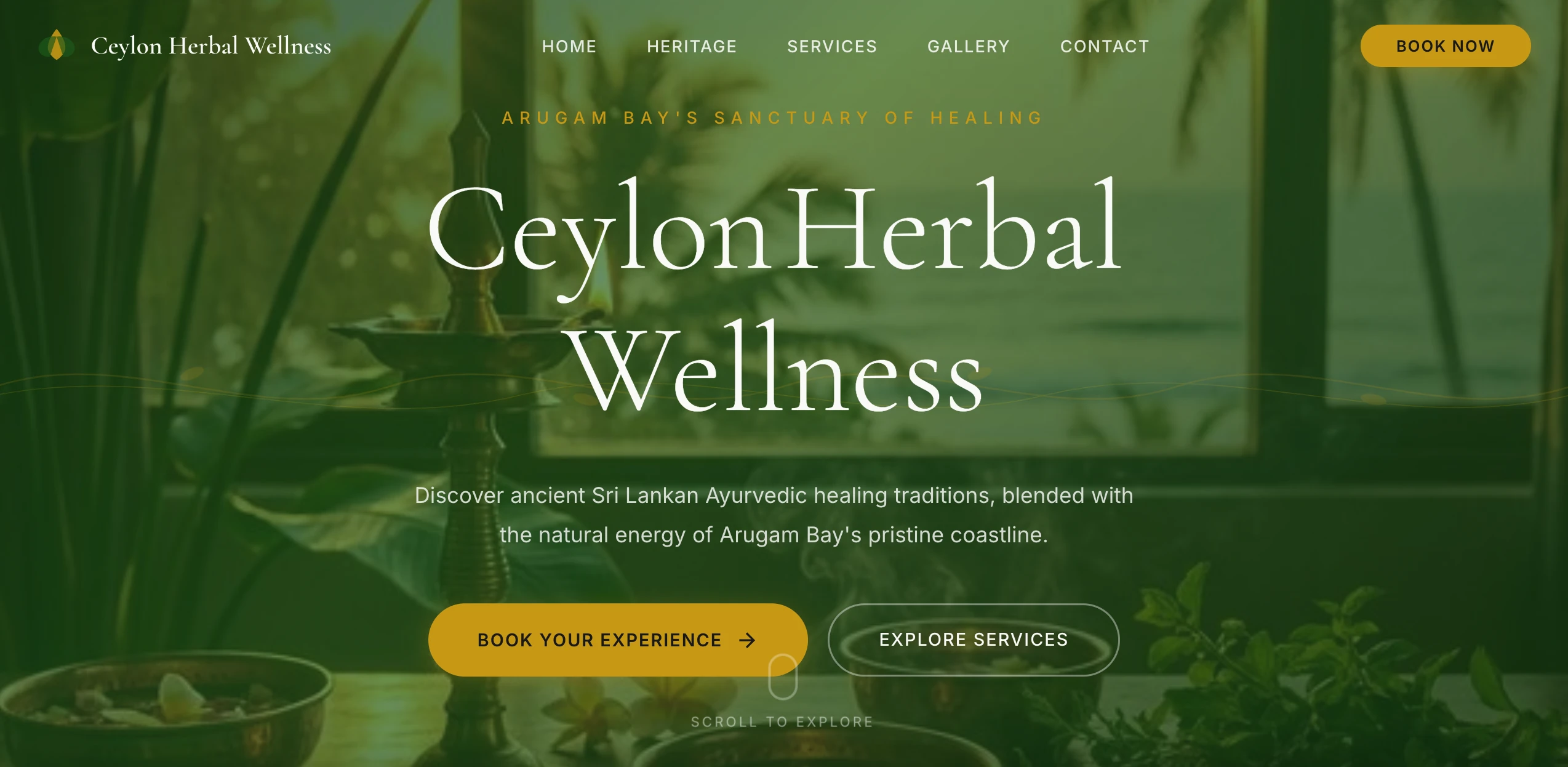 Ceylon Herbal Wellness website Sri Lanka